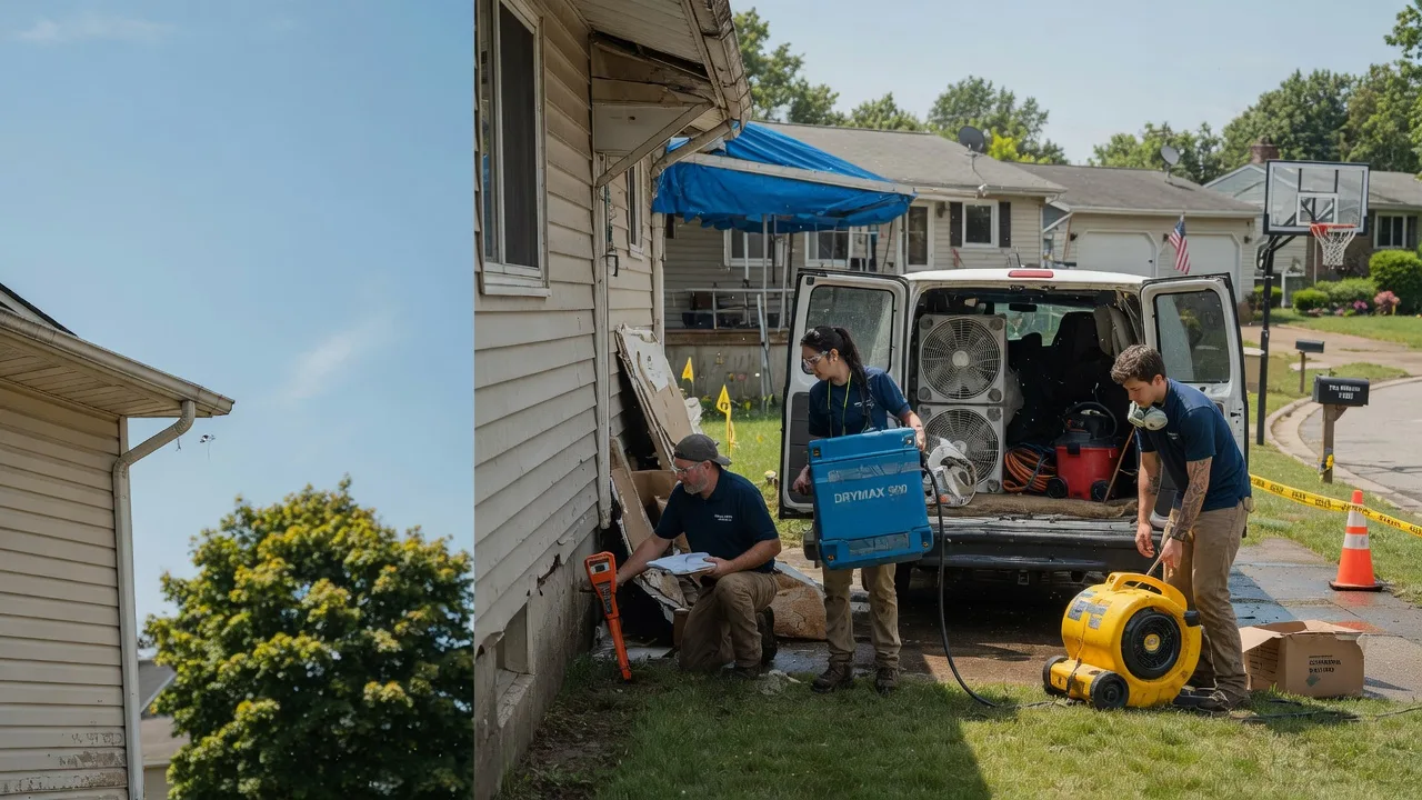 Ceiling Leak Cleanup in New Lisbon, IN near me